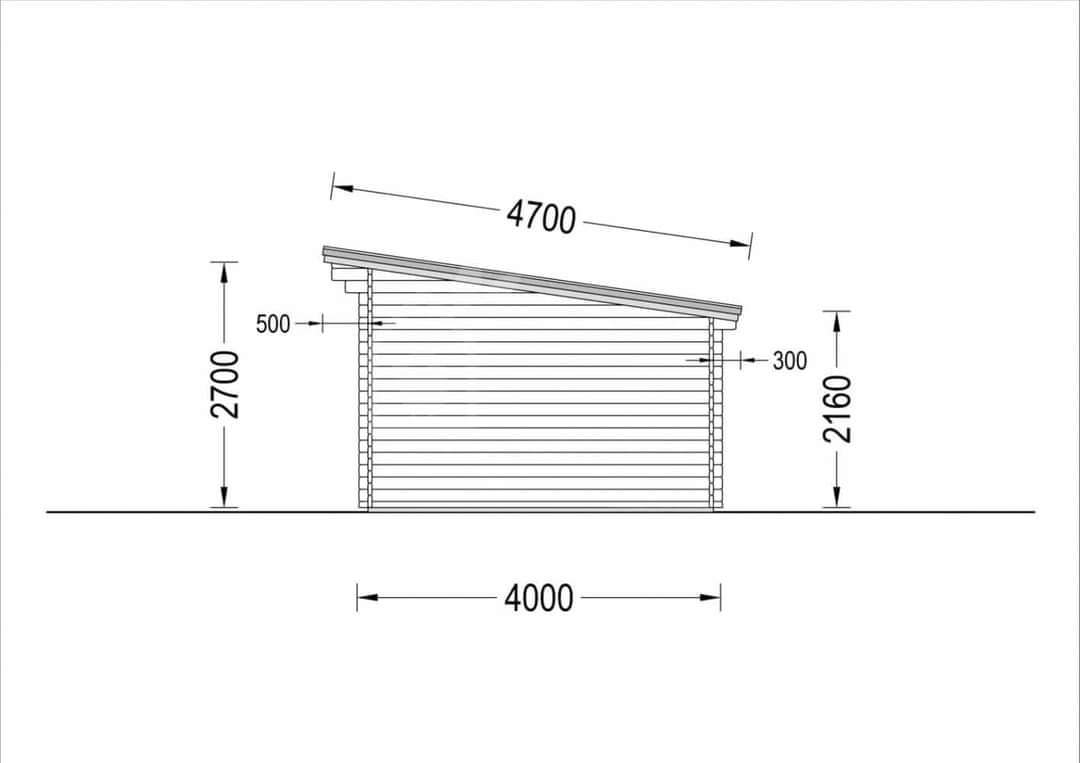 Summer house MAJA 7.5mx4m 44mm 6